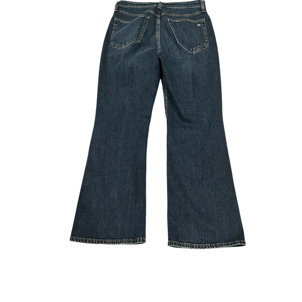rag & bone Casey high rise ankle flare Dark Blue jeans pants westerncore 28 - Picture 4 of 12